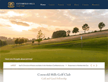 Tablet Screenshot of cotswoldhills-golfclub.com